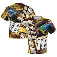 Men's Joe Gibbs Racing Team Collection White Kyle Busch M&M's Sublimated Dynamic Total Print