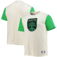 Men's Mitchell & Ness Cream Austin FC Color Block T-Shirt