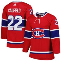 Men's adidas Cole Caufield Red Montreal Canadiens Home Primegreen Authentic Pro Player Jersey