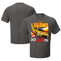 Men's Team Penske Charcoal Joey Logano Shell-Pennzoil Front Runner T-Shirt