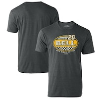 Men's Joe Gibbs Racing Team Collection Heathered Charcoal Christopher Bell Vintage Rookie T-Shirt