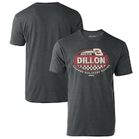 Men's Checkered Flag Heathered Charcoal Austin Dillon Vintage Rookie T-Shirt