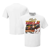 Men's Joe Gibbs Racing Team Collection White Martin Truex Jr Bass Pro Shops Wedge T-Shirt