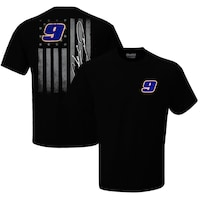 Men's Hendrick Motorsports Team Collection Black Chase Elliott Exclusive Tonal Flag T-Shirt