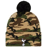 Men's New Era Camo Tottenham Hotspur Cuffed Knit Hat with Pom