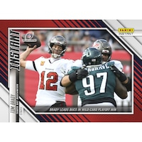 Tom Brady Tampa Bay Buccaneers Fanatics Exclusive Parallel Panini Instant NFL Wild Card Brady Leads Bucs in Wild Card Playoff Win Single Trading Card - Limited Edition of 99