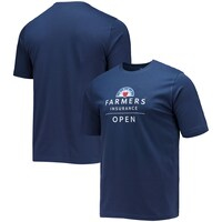 Men's Ahead Navy Farmers Insurance Open Pembroke Dress T-Shirt