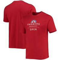 Men's Ahead Red Farmers Insurance Open Pembroke Dress T-Shirt