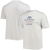 Men's Ahead White Farmers Insurance Open Pembroke Dress T-Shirt