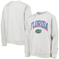 Youth Champion Heathered Gray Florida Gators Reverse Weave Pullover Sweatshirt