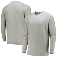 Men's Peter Millar Gray THE PLAYERS Lava Wash Raglan Tri-Blend Pullover Sweatshirt