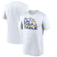 Men's Nike White Los Angeles Rams Super Bowl LVI Champions Slogan T-Shirt