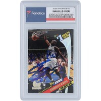 Shaquille O'Neal Orlando Magic Autographed 1992 Topps Archives # Draft Pick #150 Rookie Card with "92 #1 PICK" Inscription