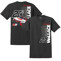 Men's 23XI Racing Black Bubba Wallace DoorDash Car 2-Spot T-Shirt