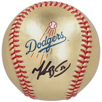 Mookie Betts Los Angeles Dodgers Autographed Gold Leather Baseball