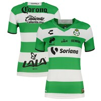 Women's Charly White/Green Santos Laguna 2022/23 Home Authentic Blank Jersey