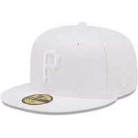 Men's New Era Pittsburgh Pirates White on White 59FIFTY Fitted Hat