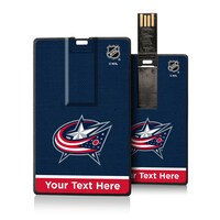 Columbus Blue Jackets Personalized Credit Card USB Drive