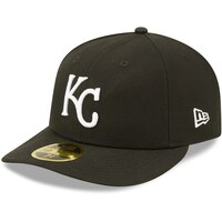 Men's New Era Kansas City Royals Black & White Low Profile 59FIFTY Fitted Hat