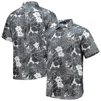 Men's Tommy Bahama Black Jacksonville Jaguars Coconut Point Playa Floral IslandZone Button-Up Shirt