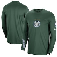 Men's Nike Green Detroit Pistons 2022/23 City Edition Pregame Warmup Long Sleeve Shooting Shirt