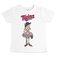 Youth Tiny Turnip White Minnesota Twins Baseball Babes T-Shirt