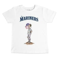 Youth Tiny Turnip White Seattle Mariners Bubbles T-Shirt