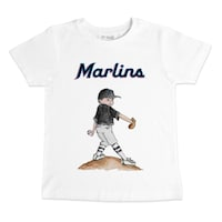 Preschool & Toddler Tiny Turnip White Miami Marlins Clemente T-Shirt