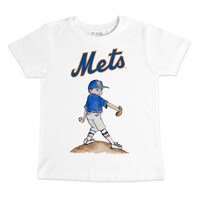 Preschool & Toddler Tiny Turnip White New York Mets Clemente T-Shirt