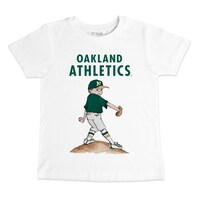 Preschool & Toddler Tiny Turnip White Oakland Athletics Clemente T-Shirt