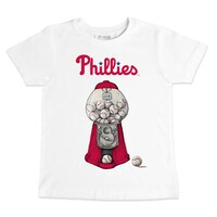 Toddler Tiny Turnip White Philadelphia Phillies Gumball Machine T-Shirt