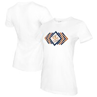 Women's Tiny Turnip White Houston Astros Prism Arrows T-Shirt