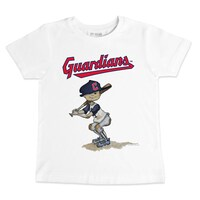 Infant Tiny Turnip White Cleveland Guardians Slugger T-Shirt