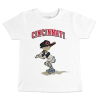 Youth Tiny Turnip White Cincinnati Reds Team Slugger T-Shirt