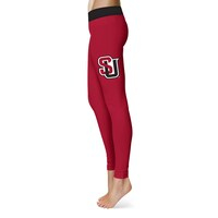 Women's Red Seattle Redhawks Plus Size Solid Yoga Leggings