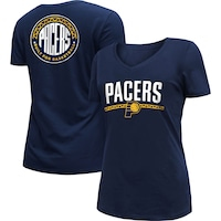 Women's New Era Navy Indiana Pacers 2022/23 City Edition V-Neck T-Shirt