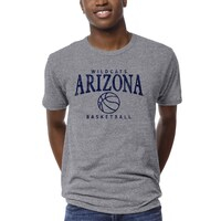 Men's League Collegiate Wear Heathered Gray Arizona Wildcats Basketball Stack Victory Falls T-Shirt