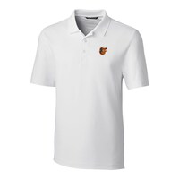 Men's Cutter & Buck White Baltimore Orioles Big & Tall Forge Stretch Polo