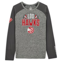 Clint Capela Atlanta Hawks Player-Worn Gray "Los Hawks" Long Sleeve Shirt from the 2021-22 NBA Season