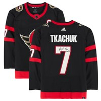 Brady Tkachuk Black Ottawa Senators Autographed adidas Authentic Jersey with "10th Sens Captain" Inscription