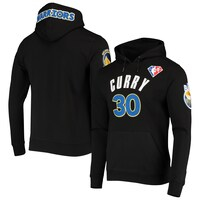 Men's Pro Standard Stephen Curry Black Golden State Warriors 75th Anniversary Pullover Hoodie