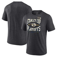 Men's Fanatics Branded Charcoal Nashville Predators 2022 Stanley Cup Playoffs Wraparound T-Shirt