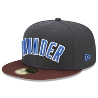 Men's New Era  Gray Oklahoma City Thunder 2022/23 City Edition Official 59FIFTY Fitted Hat