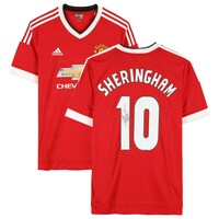 Icons Shop Limited Teddy Sheringham Manchester United Autographed Home Jersey