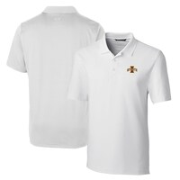 Men's Cutter & Buck White Iowa State Cyclones Big & Tall Forge Stretch Polo