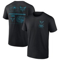 Men's Fanatics Branded Black Charlotte Hornets Court Street Collective T-Shirt