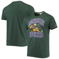 Men's Homage Hunter Green Milwaukee Bucks NBA x Rugrats Tri-Blend T-Shirt