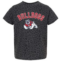 Girls Toddler Gameday Couture Leopard Fresno State Bulldogs All the Cheer T-Shirt
