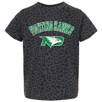 Girls Toddler Gameday Couture Leopard North Dakota All the Cheer T-Shirt