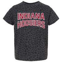 Toddler Gameday Couture Leopard Indiana Hoosiers Fan Favorite Leopard T-Shirt